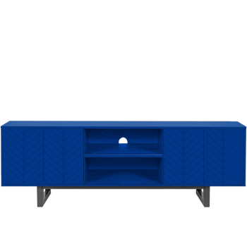 Camden Blue Herringbone TV Stand